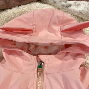 Pink Rain Coat with bunny ears 💗